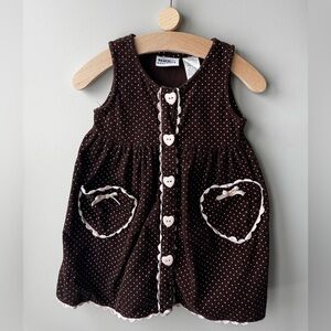 Blueberi Boulevard | Vintage Polkadot Coquette Corduroy Dress